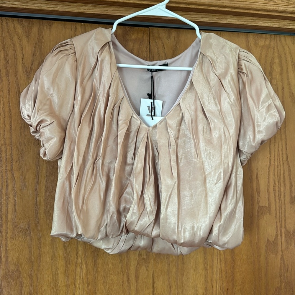 Pleated Crop Top